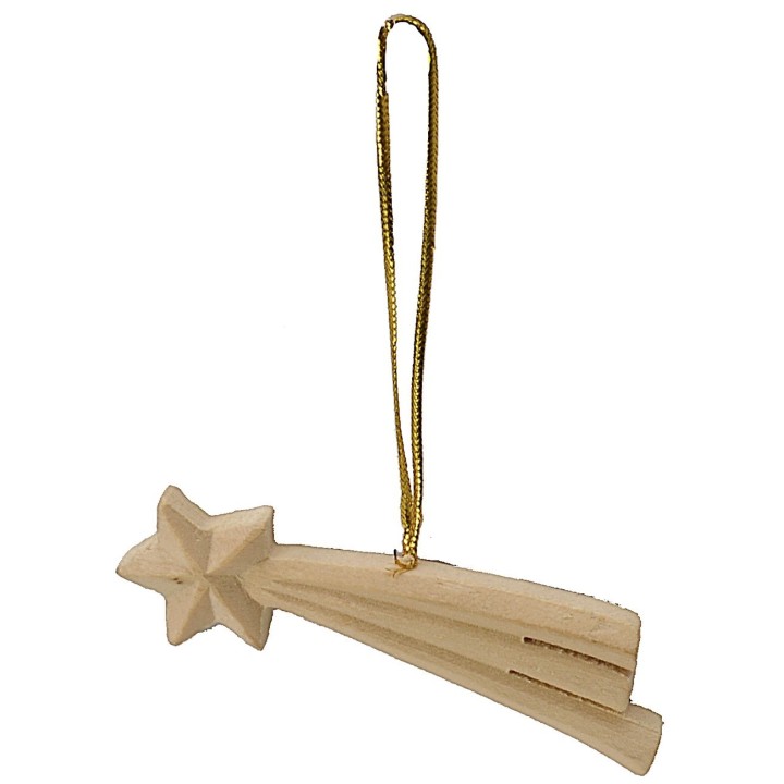 Estrella de madera para colgar de 8x0,7x2 cm h
