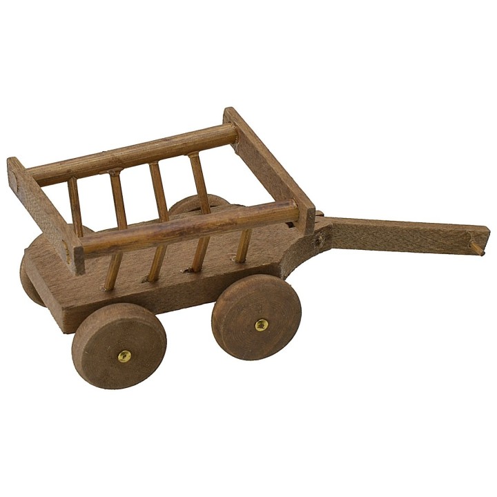 Carreta de madera 11,5x4,5x4 h