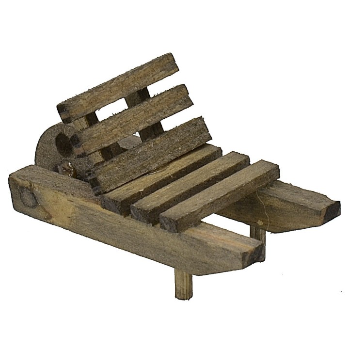 Carretilla de madera cm 5x2,3x2,5 h