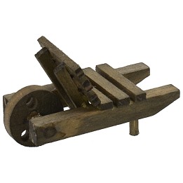 Wooden wheelbarrow cm 5x2,3x2,5 h