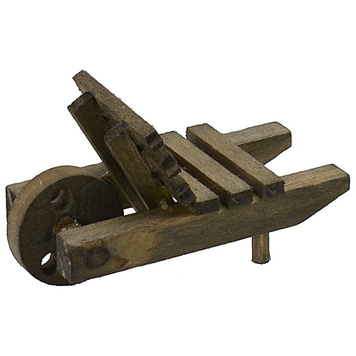 Wooden wheelbarrow cm 5x2,3x2,5 h