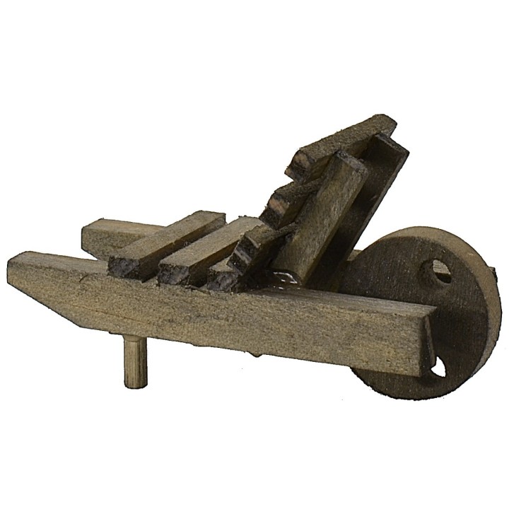 Wooden wheelbarrow cm 5x2,3x2,5 h