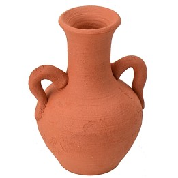 Terracotta amphora with handles 6.3 cm h