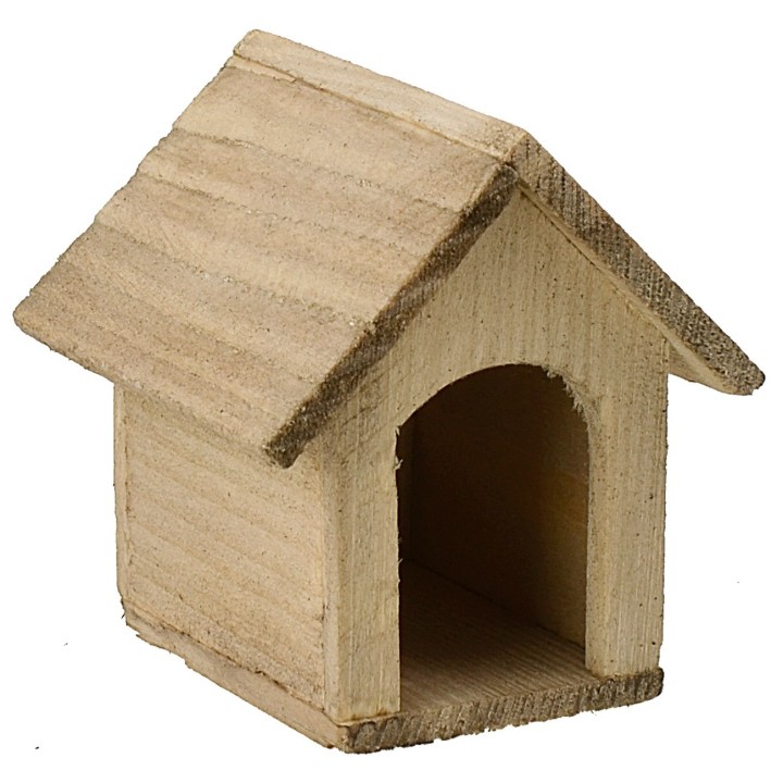 Cuccia in legno per cani cm 5,1x5,3x5,6 h