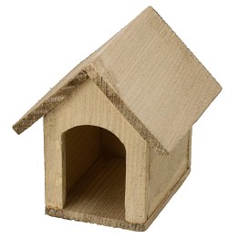 Cuccia in legno per cani cm 5,1x5,3x5,6 h