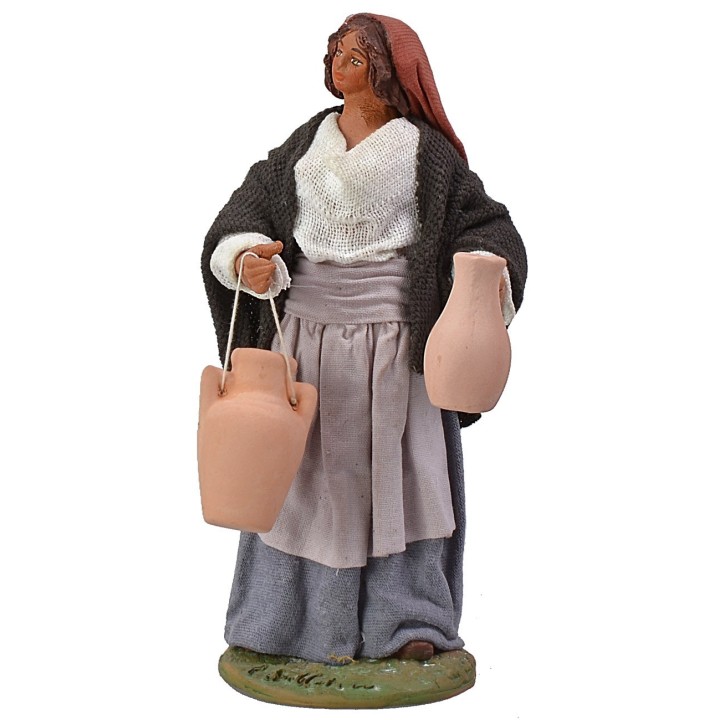 Donna con anfore 14 cm