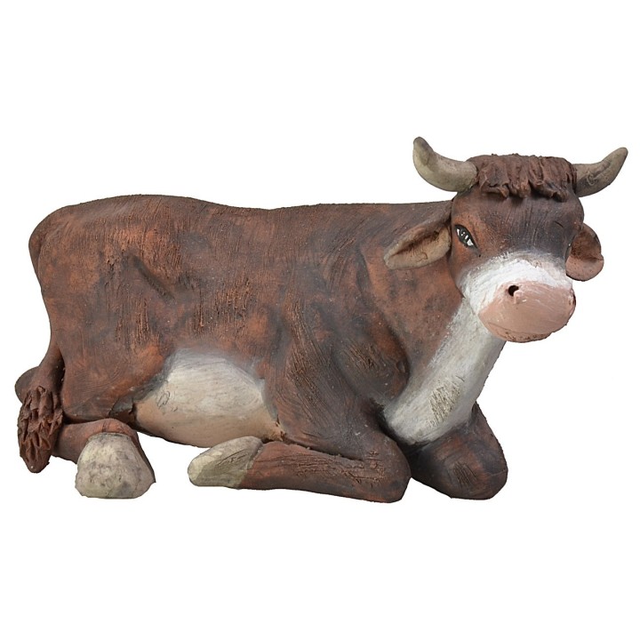 Bue acostado para estatuas de 15 cm