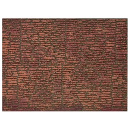 Panel de corcho colorido de 33x25x1 cm con ladrillos irregulares