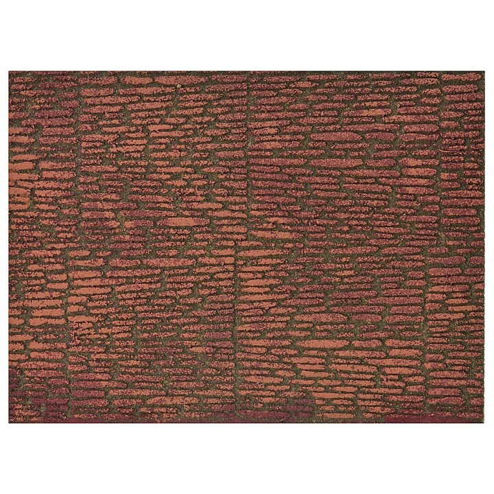 Pannello colorato in sughero cm 33X25x1 a mattoni irregolari