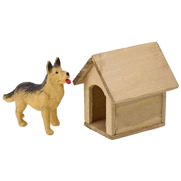 Caseta de madera para perros cm 5,1x5,3x5,6 h