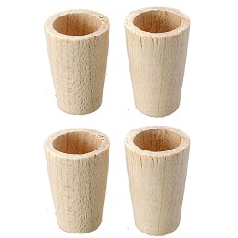 Set 4 bicchieri in legno ø 1x1,7 cm