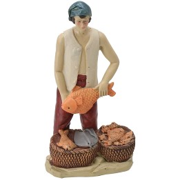 Fishmonger in resin 20 cm