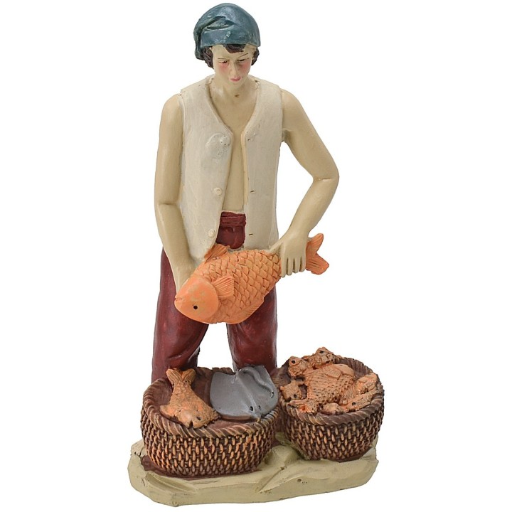 Fishmonger in resin 20 cm