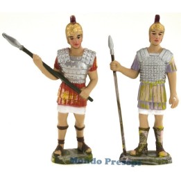 Set of 2 soldiers 8 cm with spear