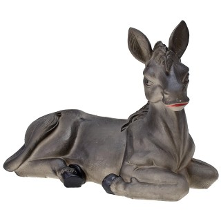 Sitting donkey in resin for 40 cm statues