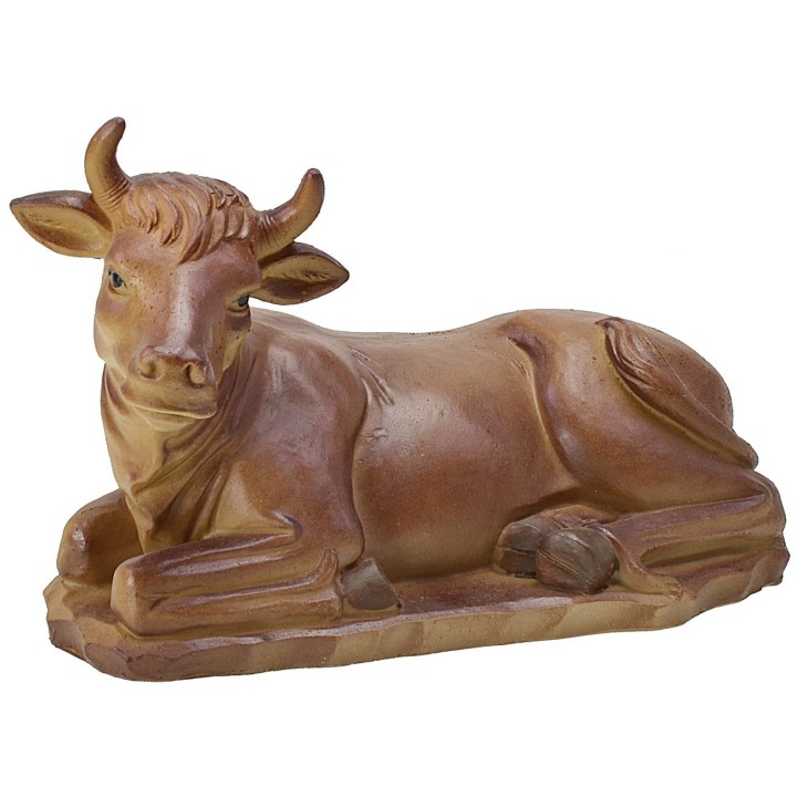Bue seduto in resina per statue da 40 cm