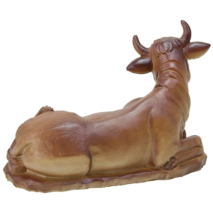 Bue sentado de resina para estatuas de 40 cm.
