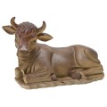 Sitting ox in resin for 30 cm statues