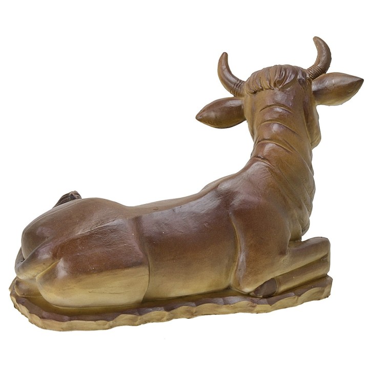 Sitting ox in resin for 30 cm statues