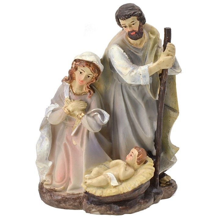 Natività monoblocco in resina cm 10x8x14,5 h