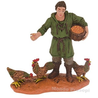 Farmer feeds hens series cm 8 Oliver