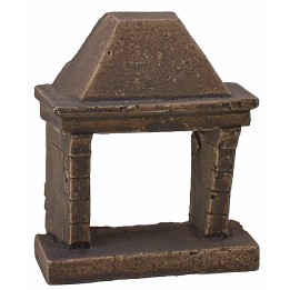 Resin fireplace cm 7x3,2x8 h