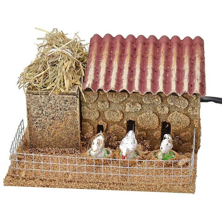 Farmyard ducks in movement cm 14x12x8,5 h