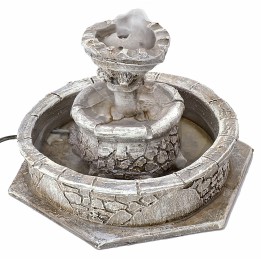 Fontana in resina circolare con movimento d’acqua funzionante