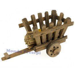 Wooden wagon with fascina
