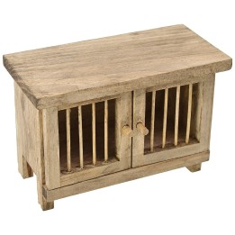 Gabbia in legno per animali da campagna cm 10x5x7 h.
