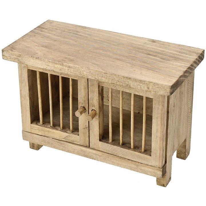 Jaula de madera para animales de campo cm 10x5x7 h.