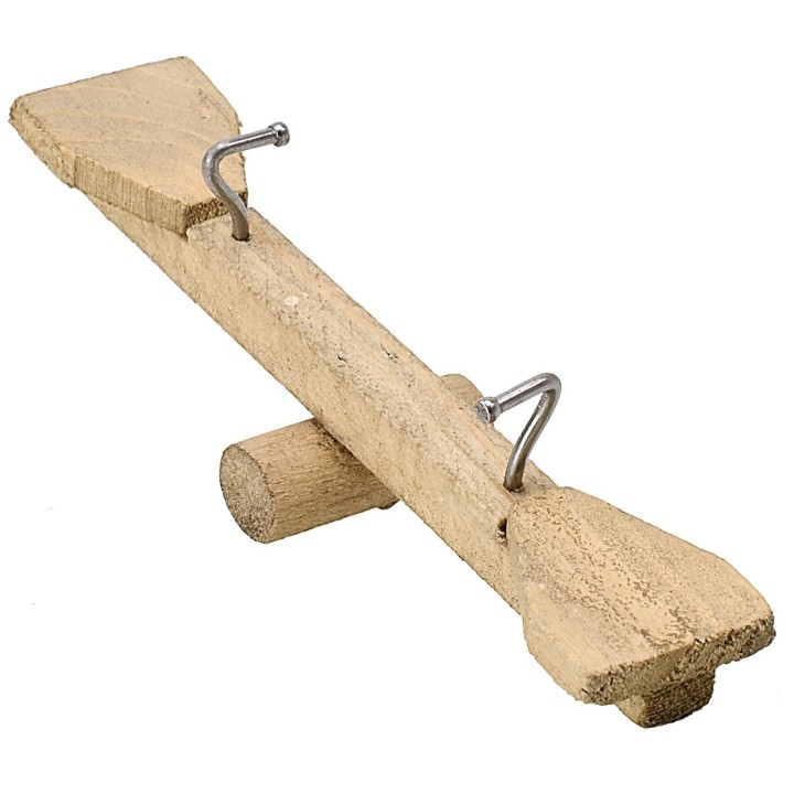 Dondolino in legno basculante cm 10x2,5x3,5 h