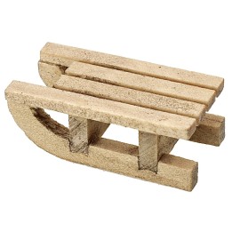 Wooden sled cm 1,5x3x1,1 h