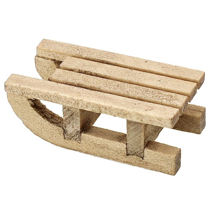 Wooden sled cm 1,5x3x1,1 h