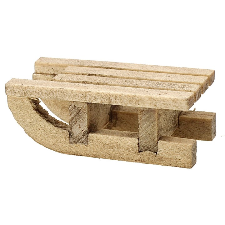 Slitta in legno cm 1,5x3x1,1 h