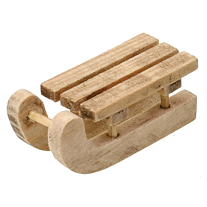 Slitta in legno cm 1,7x4x1,8 h
