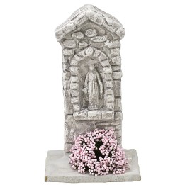 Santuario con Madonna de 5,5x5x10 cm h.