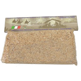 Sand effect wood powder in 80 gr bag.
