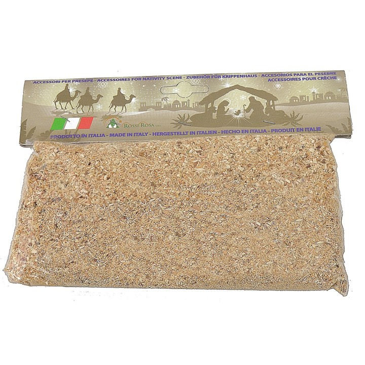 Sand effect wood powder in 80 gr bag.