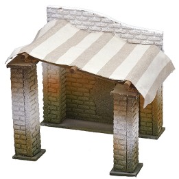 Hut for nativity scene in oriental style cm 21x20.5x18.5 h for