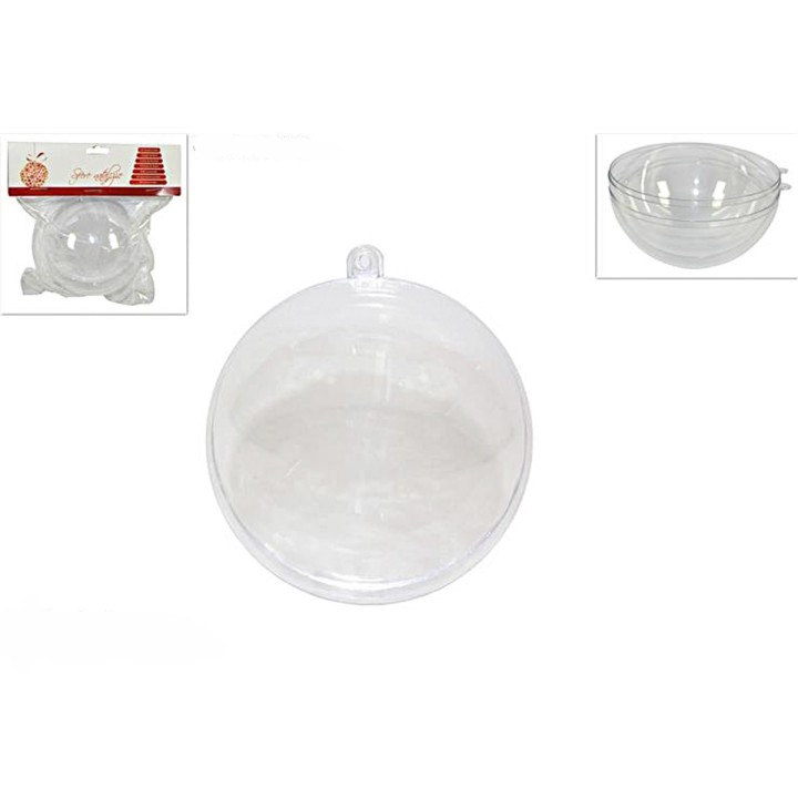 Transparent openable sphere ø 14 cm