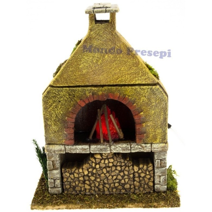 Horno con llama mágica de led