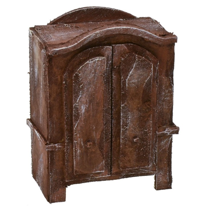 Antiqued wooden wardrobe cm 8x4,5x11 h
