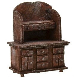 Aparador de madera envejecida cm 9x5x11 h