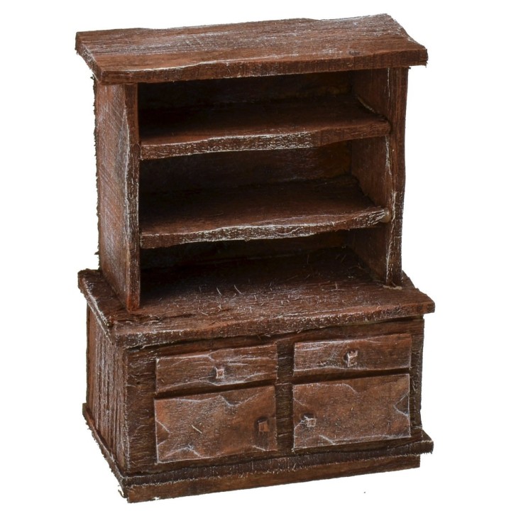 Aparador de madera envejecida cm 8x5x11 h