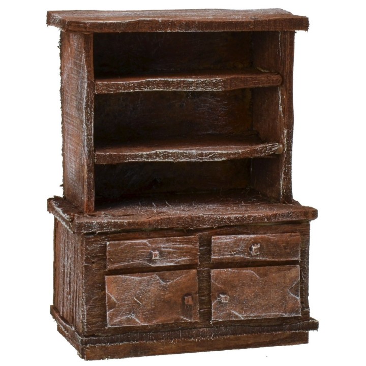Sideboard in antiqued wood cm 8x5x11 h