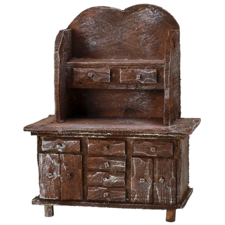Sideboard in antiqued wood cm 11x6x14 h