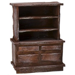 Aparador de madera envejecida cm 10,5x5,5x14 h