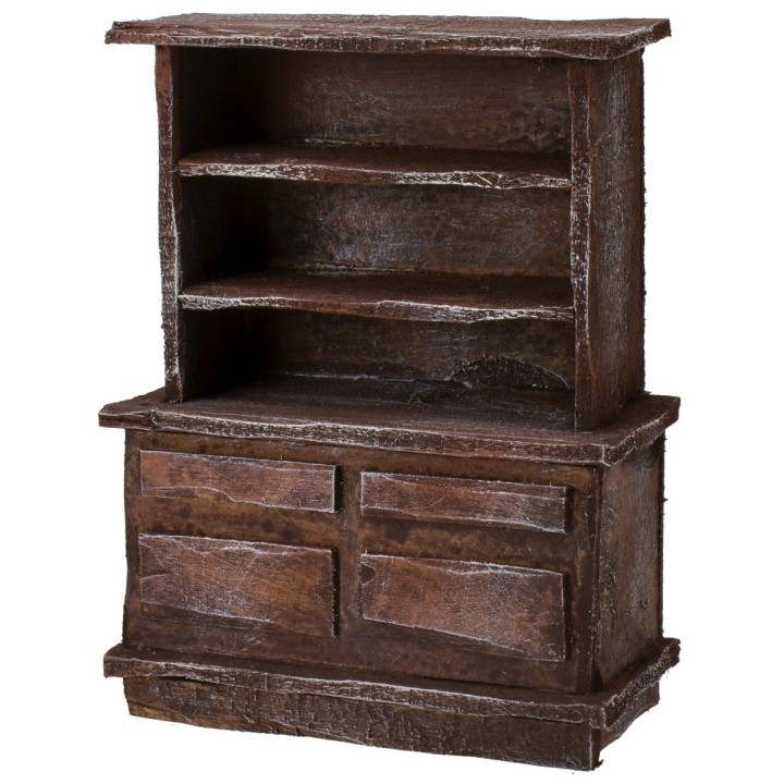 Aparador de madera envejecida cm 10,5x5,5x14 h