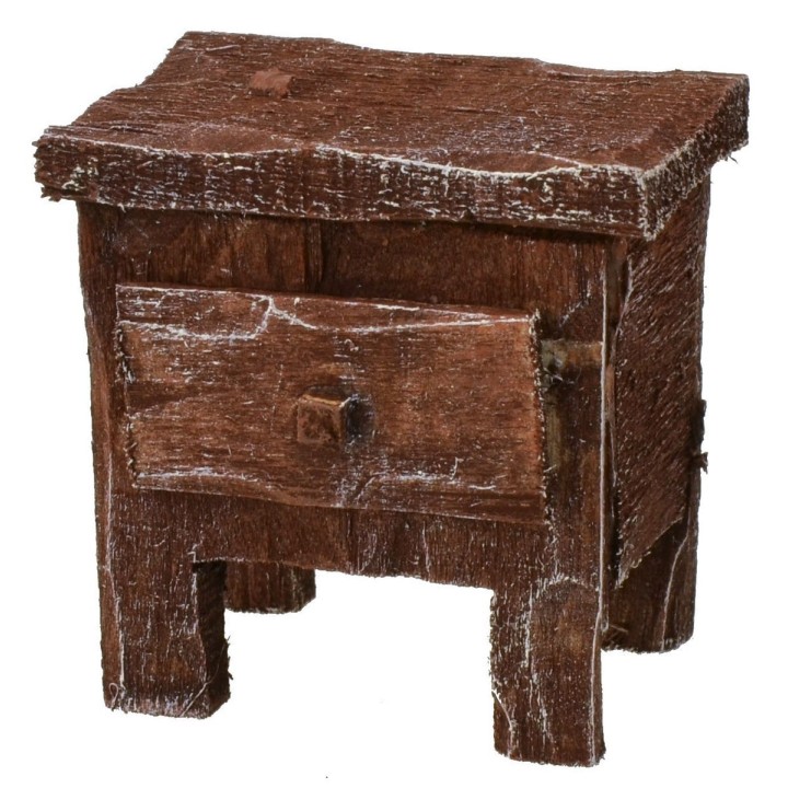 Bedside table in antiqued wood cm 4x3x4 h